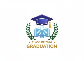 A house roof graduation cap logo vector design concept illustration