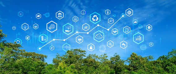 ESG environmental social and governance investment business concept, business sustainable and ethical investment strategy, Green earth concept for environment. not ai