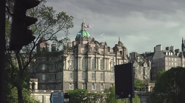 Princes Street offering panoramic views of the Old Town.