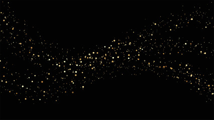 Gold Glitter Abstract Background Dark Luxury Bokeh Effect for Festive Holiday and New Year Celebrations