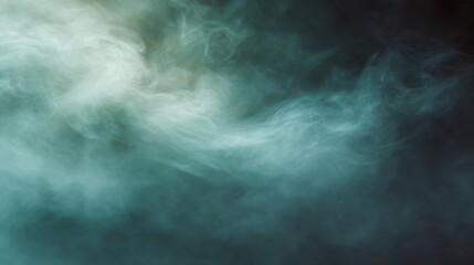 Ethereal Blue and White Smoke with Soft Swirls and Gradients for Atmospheric Effect and Mood Enhancement in Creative Projects