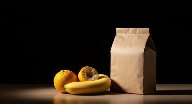 Simple provisions, recently acquired, symbolizing a momentary reprieve from scarcity and the struggle for daily needs and basic survival ,resilience ,need ,dried food