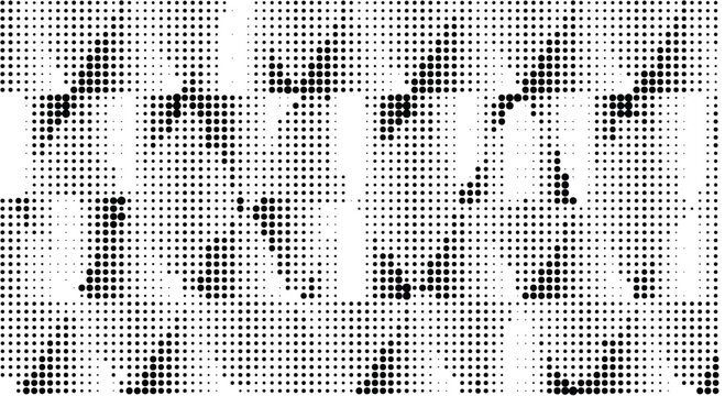 Abstract halftone geometric seamless pattern. Vector illustration
