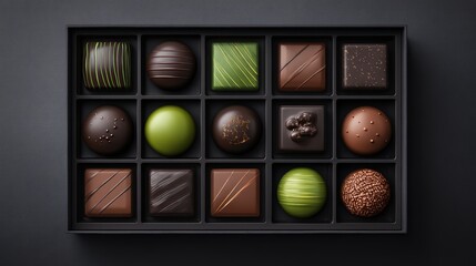 Luxurious valentine invitation to flourish in romance a geometric box of marriage chocolates in red and pink passion