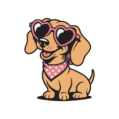 playful puppy vector