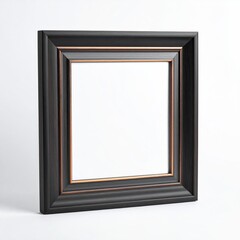 Black picture frame with copper accents