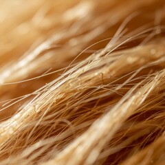 Biologically inspired composition presenting organic fiber macro structures where interwoven strands form natural micro textures illuminated by soft light to emphasize subtle detail