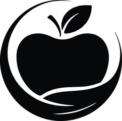 Apple logo. Tree and apple logo vector design