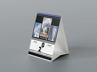 Cute calendar template for 2026 year