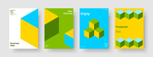 Fototapeta premium Abstract Book Cover Layout. Creative Brochure Template. Geometric Banner Design. Flyer. Poster. Report. Business Presentation. Background. Leaflet. Catalog. Handbill. Journal. Newsletter. Portfolio