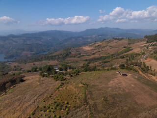 Naklejka premium Doi Chang, Elephant Mountain, is a mountain and village in Chiang Rai province, Thailand