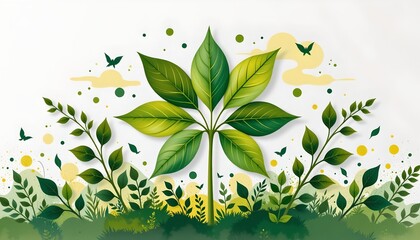 Growing Green Indicators Serene Natural Scene