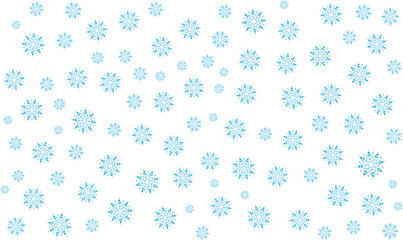 Snowflake Blue Christmas Winter Pattern