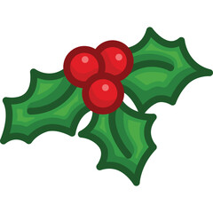 a vector of a mistletoe