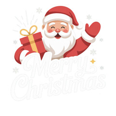 christmas card with santa claus