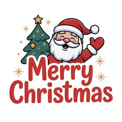 christmas card with santa claus