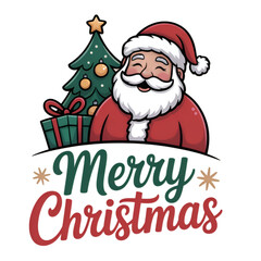 christmas card with santa claus