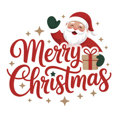 christmas card with santa claus