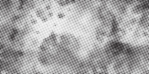 Abstract Black And White Halftone Dot Texture Background