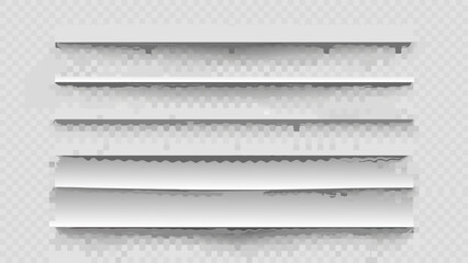 Obraz premium A realistic depiction of a white ventilation grille with horizontal slats