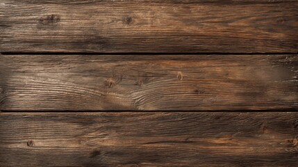 Fototapeta premium Three horizontally aligned wooden planks showcase visible grain patterns, knots,