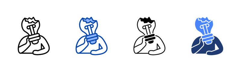 Uninspired icon set multiple style collection