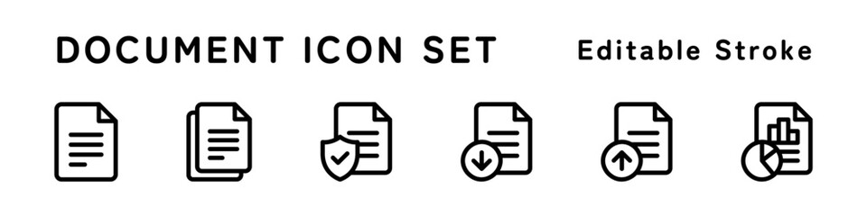 書類のアイコンセット