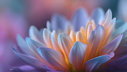 Vibrant Purple and Yellow Flower Close-up with Soft Focus Background