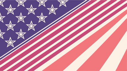 American Flag Design With Stars and Stripes in Bold Colors and Unique Layout for Creative Projects and Decorations