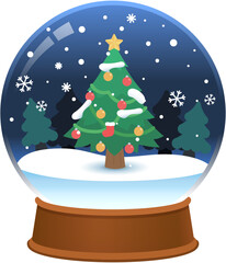 Christmas Snowball vector graphic