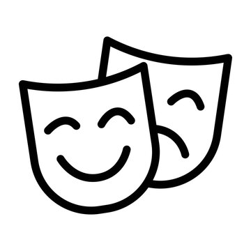 two-faced mask icon