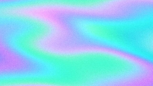 4k seamless loop Pastel pink, green, purple, blue iridescent wave. 90s, Y2K style, dreamy glow, fluid patterns. Background, texture, digital art, modern 90s, 2000s, Y2K creative lo-fi noise banner