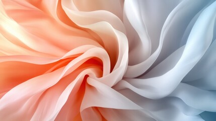 Obraz premium Elegant soft pastel fabric with flowing texture and gradient colors