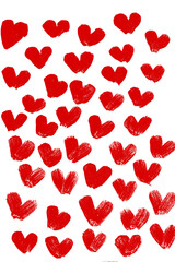 Heart doodles set. Hand drawn hearts collection. Romance and love illustrations.