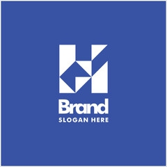 Letter H Modern Logo Design Vector Template