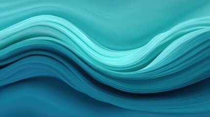 Fototapeta premium Abstract Wave Patterns in Shades of Blue and Teal Evoking Calmness and Serenity, Suitable for Backgrounds, Textures, and Creative Projects