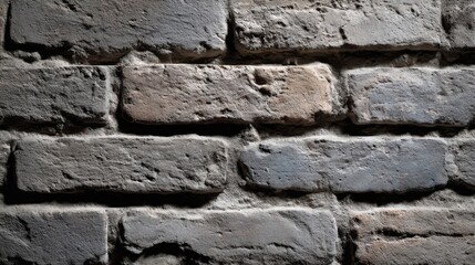 Muted brick wall surface with textured patterns and subtle color variations under soft lighting conditions.
