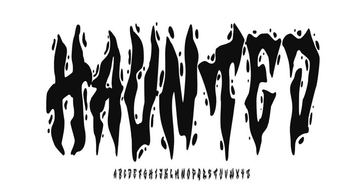 Y2k Dark Lettering tattoo vector type font and streetwear style ,Gothic print designs of Sinner, Angel, Gothic, Love, Baby. Ghotic tattoo font concept. Rock n Roll style lettering