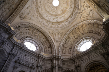 Interior view of the Cathedral of Seville, Andalusia, Spain