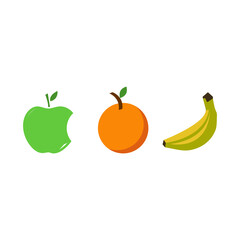 Fruits Vector Illustration, Fresh Fruit Icons Set, fruit vector, food packaging vector, food clipart set, fresh fruit icons