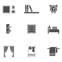 Home Decoration icon isolated on white background.