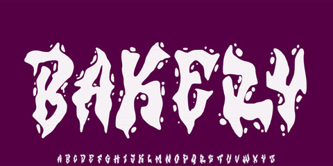 Splatter Font. Distressed Font. Graffiti Font. Spray Paint Grunge Rough Creative Hand Drawn Uppercase. Street Art Fashion Designs Typography modern vintage concept vector illustration