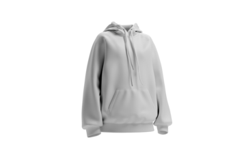 white hoodie template isolated object
