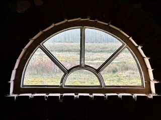 window in the old building