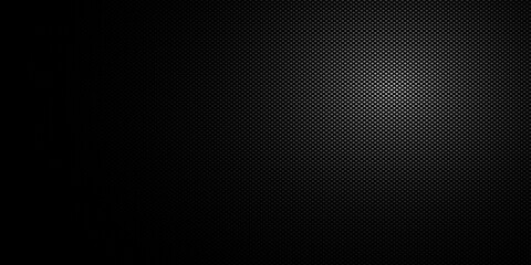 An abstract black and white vector background featuring a gradient created by a pattern of small dots. 