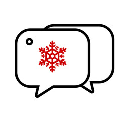 Fototapeta premium icon Christmas, winter, editable color and file vector