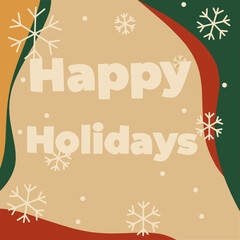 Happy holidays abstract winter background