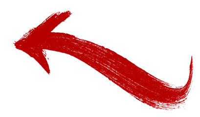 Hand drawn red arrow icon. Vector up arrows. Mark point icon design collection for business and education design element.