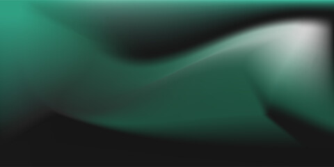 Abstract background Soft green light on dark background