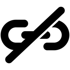 unlinked vector icon